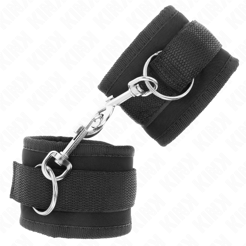 Kink Wrist Restraint-Handschellen Handgelenk Nylon Hook &loop Schwarz · Bondage & Handschellen (Bild 3)