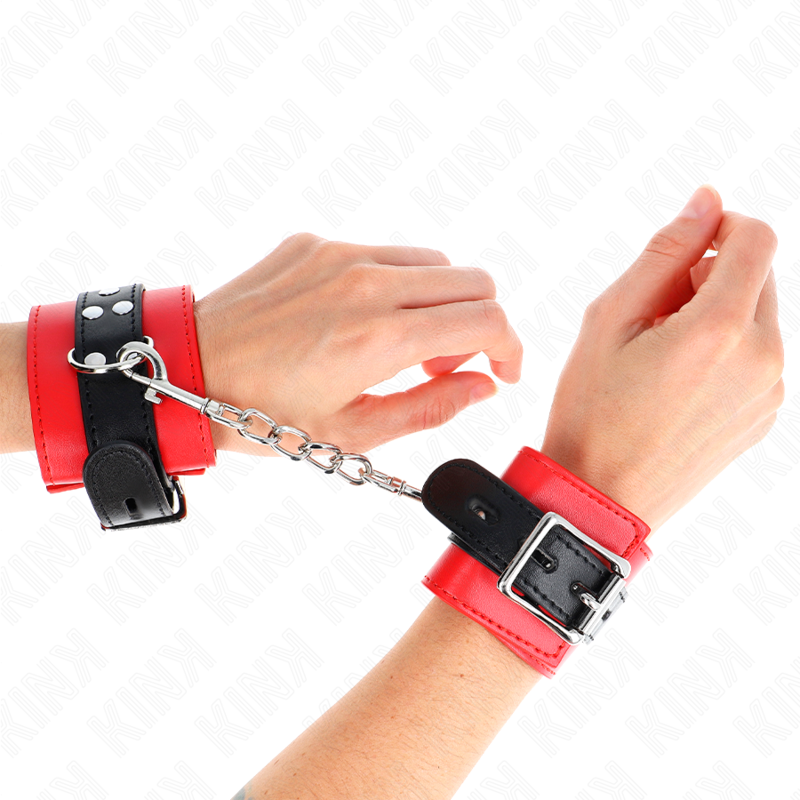 Kink Wrist Restraint-Rote Handgelenke mit Armband · Bondage & Handschellen