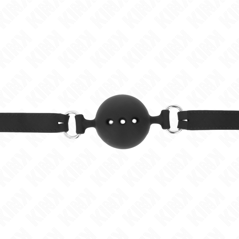 Kink Collar & Gag-Full-Tasche aus Silikon 55 X 2 cm mit Ball 4.5 cm · Bondage & Handschellen (Bild 2)