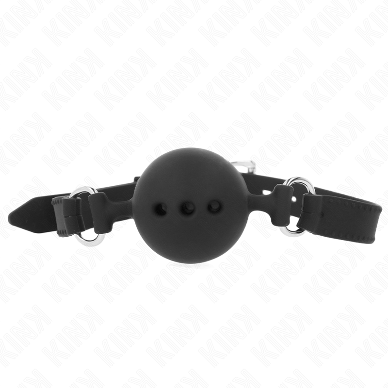 Kink Collar & Gag-Vollknebel aus Silikon 55 X 2 cm mit Kugel 4.5 cm