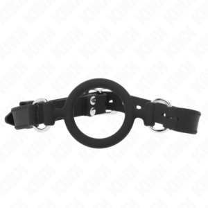 Kink Collar & Gag-Silikon-O-Ring-Knebel 5 cm 56 cm