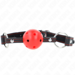Kink Collar & Gag-Gag a Sphäre Rot Modell 2 65 X 2.5 cm · Bondage & Handschellen