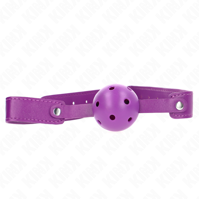 Kink Collar & Gag-Gag Atemball Lila 4.5 cm, Armband 65 X · Bondage & Handschellen