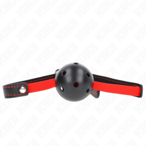 Kink Collar & Gag-Starrer Röhrenknebel 4.5 cm mit elastischem Gurt