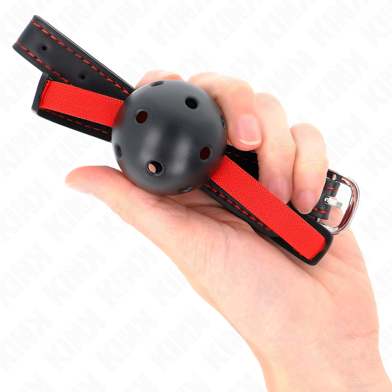 Kink Collar & Gag-Gag Tubulare Rigido 4.5 cm mit elastischem Gürtel · Bondage & Handschellen (Bild 4)