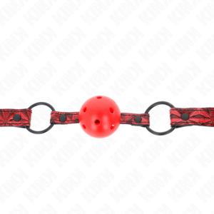 Kink Collar & Gag-Gag mit Kugel Modell Diamant 4.5 cm, 64.5 cm · Bondage & Handschellen (Bild 3)
