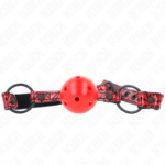 Kink Collar & Gag-Gag mit Kugel Modell Diamant 4.5 cm, 64.5 cm · Bondage & Handschellen