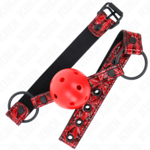 Kink Collar & Gag-Gag mit Kugel Modell Diamant 4.5 cm, 64.5 cm · Bondage & Handschellen (Bild 2)