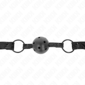 Kink Collar & Gag-Ball Gag mit Diamond Modell 4.5 cm, Länge · Bondage & Handschellen (Bild 3)
