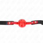 Kink Collar & Gag-Solid Ball 4 cm Gag mit Schwarz 60-Armband · Bondage & Handschellen