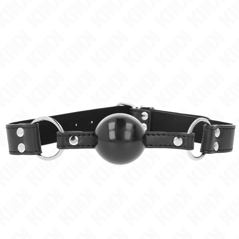 Kink Collar & Gag-Ballknebel weich und fest 4 cm mit Riemen