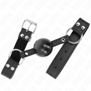 Kink Collar & Gag-Weicher Ball und Hof 4 cm Gag mit Armband · Bondage & Handschellen (Bild 2)