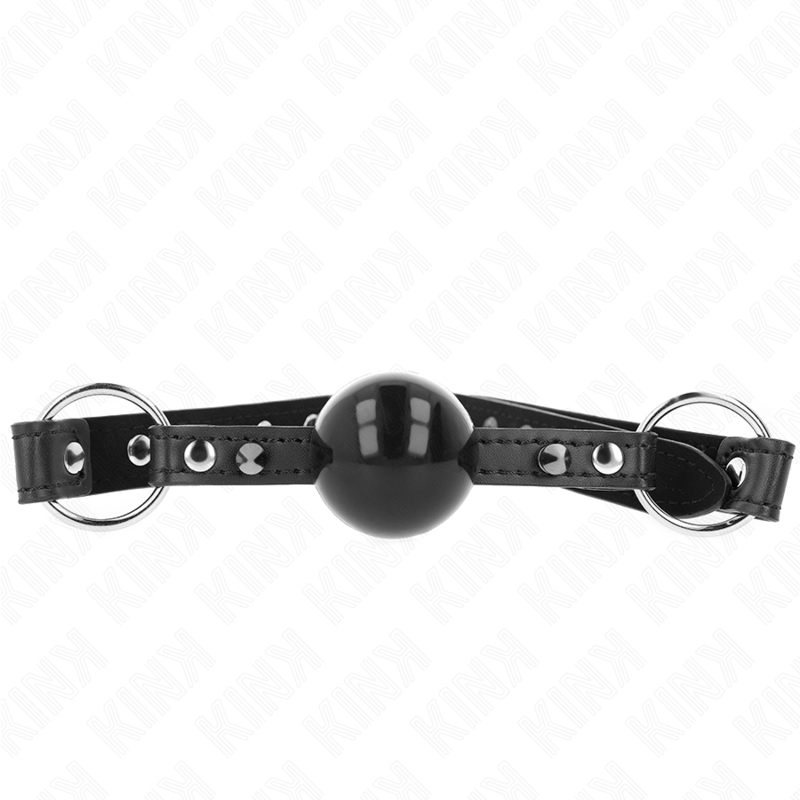 Kink Collar & Gag-Ball Gag 4 cm mit Nacht oben und Snap-Lock 65 X · Bondage & Handschellen