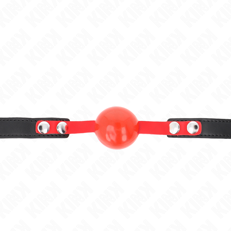Kink Collar & Gag-Gag mit Softkugel Tpe 4 cm, Modell 4, 60 X 2 cm · Bondage & Handschellen (Bild 3)