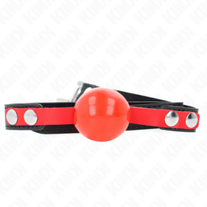 Kink Collar & Gag-Gag mit Softkugel Tpe 4 cm, Modell 4, 60 X 2 cm · Bondage & Handschellen