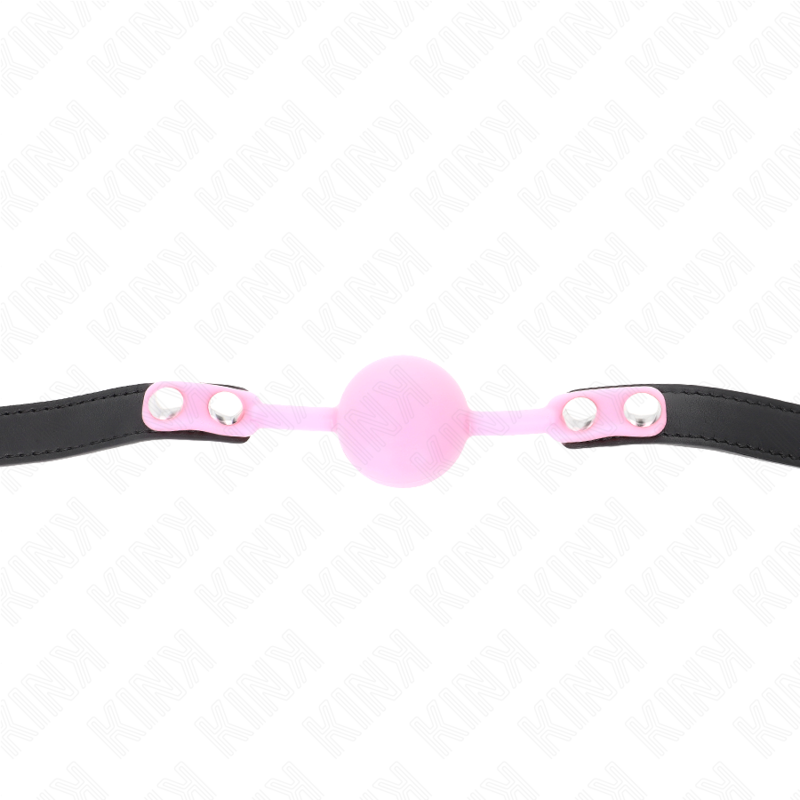 Kink Collar & Gag-Gag mit Leuchtkugel aus Silikon 4 cm, Harness 60 · Bondage & Handschellen (Bild 3)