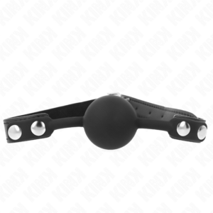 Kink Collar & Gag-Silikon-Ballknebel 4 cm Modell 1 60 X 2 cm