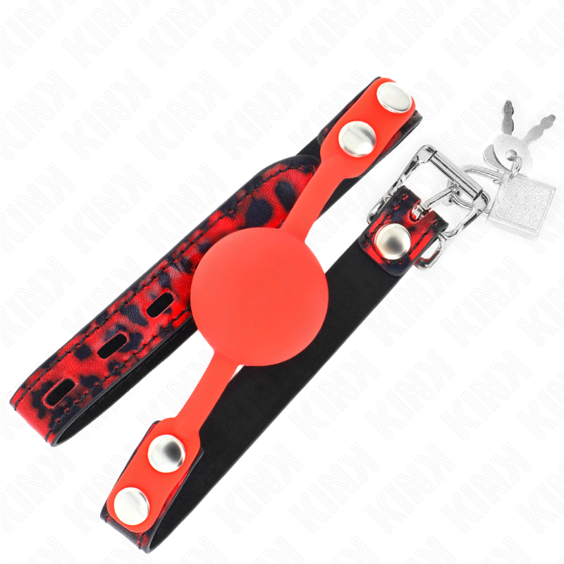 Kink Collar & Gag-Modell 2 4 cm Silikon-Kugelklemme mit Schloss · Bondage & Handschellen (Bild 3)