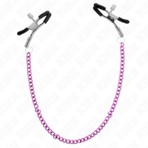 Kink Nipple Grip-Lila Kette Brustwarzen – 30 cm-Metal · BDSM-Zubehör (Bild 2)