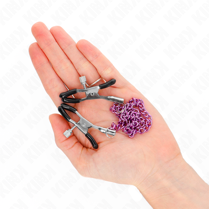 Kink Nipple Grip-Lila Kette Brustwarzen – 30 cm-Metal · BDSM-Zubehör (Bild 4)