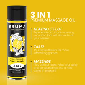 Bruma-Premium Massageöl mit Heizeffekt Pina Colada 3 · Kosmetika & Aphrodisiaka (Bild 3)