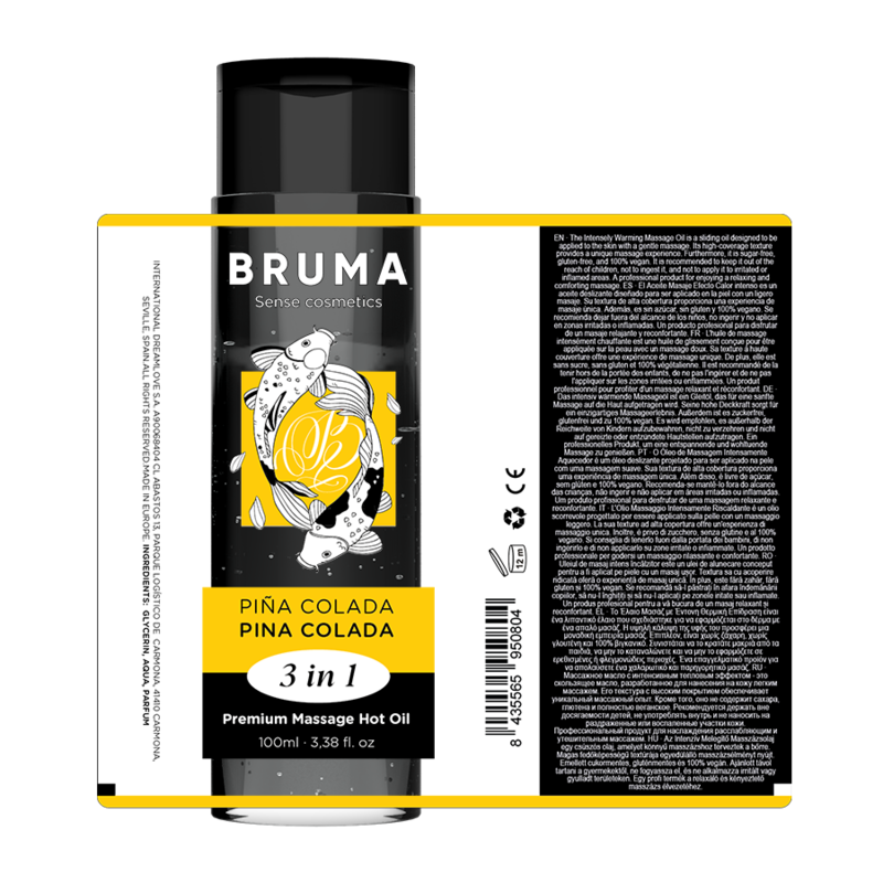 Bruma-Premium Massageöl mit Heizeffekt Pina Colada 3 · Kosmetika & Aphrodisiaka (Bild 6)