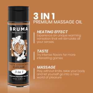 Bruma-Premium Massage Hot Oil Cupcake 3 in 1 – 100 ml · Kosmetika & Aphrodisiaka (Bild 3)