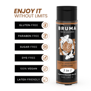 Bruma-Premium Massage Hot Oil Cupcake 3 in 1 – 100 ml · Kosmetika & Aphrodisiaka