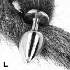 Kink Pleasure Plugs-Analplug Size L 10 X 4 cm mit Schwanz · BDSM-Zubehör (Bild 2)