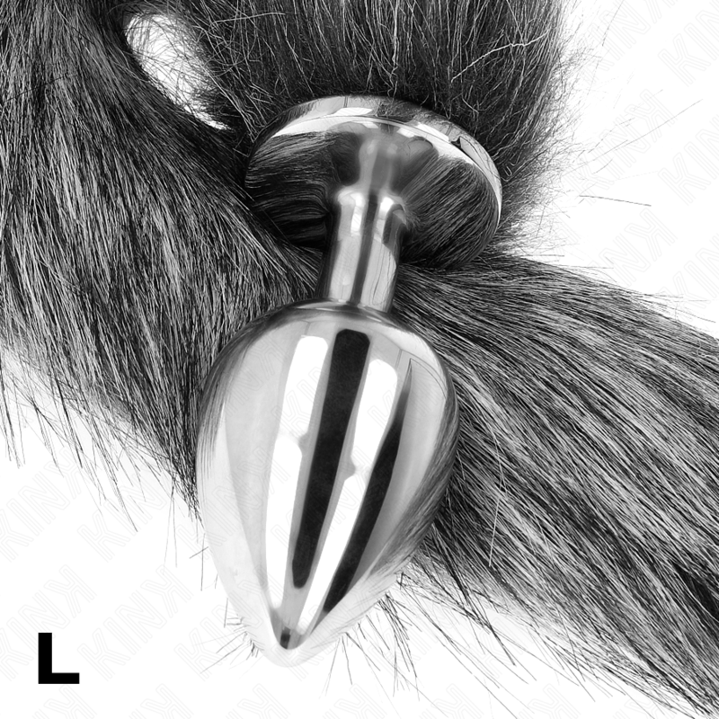 Kink Pleasure Plugs-Analplug Size L 10 X 4 cm mit Schwanz · BDSM-Zubehör (Bild 2)