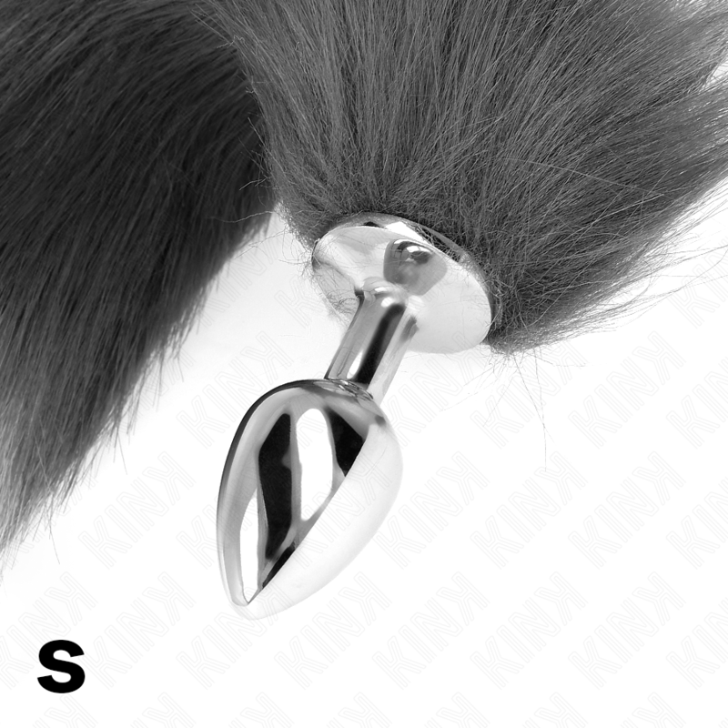 Kink Pleasure Plugs-Analplug Size S 7 X 3 cm mit Synthetik-Grau, Weiß, Größe S · BDSM-Zubehör (Bild 4)