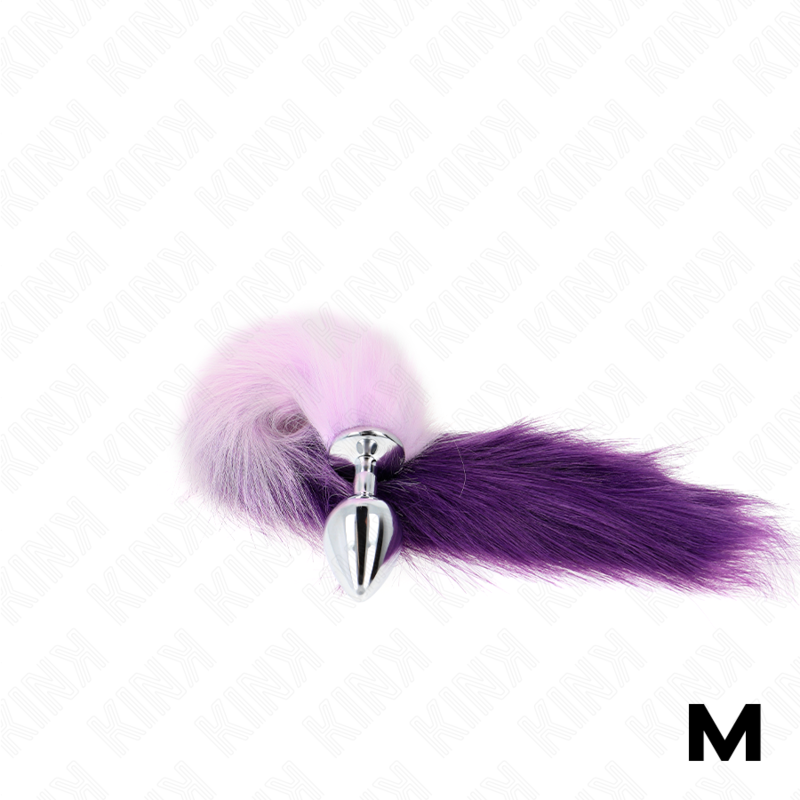 Kink Pleasure Plugs-Analplug Size M 8 X 3.5 cm mit Coda-Lila, Größe · BDSM-Zubehör (Bild 4)