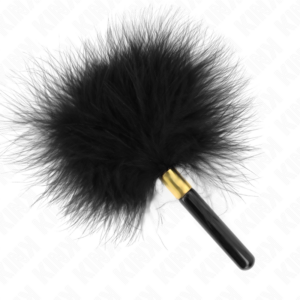 Kink Impact & Touch-Black Gold Metal Tickle Feathers 18 cm · Bondage & Handschellen (Bild 3)