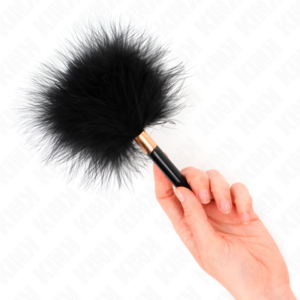 Kink Impact & Touch-Kitzelfedern Metall Schwarz-Gold 18 cm