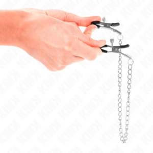 Kink Nipple Grip-Brustwarzen für dünne Ketten 30 cm-Metal · BDSM-Zubehör (Bild 3)