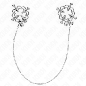 Kink Nipple Grip-Brustwarzen Blume Metallic in Kette · BDSM-Zubehör (Bild 2)