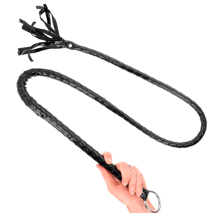 Kink Impact & Touch-Lange glänzende PVC-Peitsche 138 cm