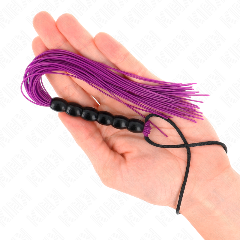 Kink Impact & Touch-Mini Fahrrad aus Silikon mit 6 Lila Perlen – 26 cm · BDSM-Zubehör (Bild 5)