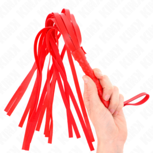 Kink Impact & Touch-Einfache Peitsche Rot 45 cm-Kunstleder