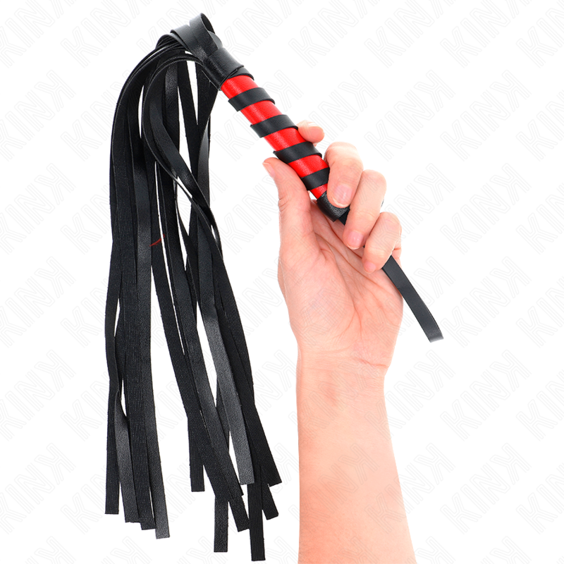 Kink Impact & Touch-Peitsche mit kurzem Griff 45 cm