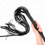Kink Impact & Touch-Schwarz Fahrrad mit kurzem Griff und 70 cm langer Schwanz · BDSM-Zubehör
