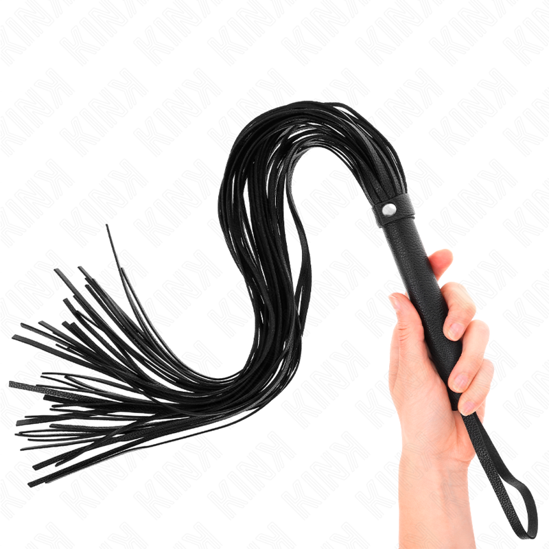 Kink Impact & Touch-Weiche Peitsche aus PVC Schwarz 70 cm