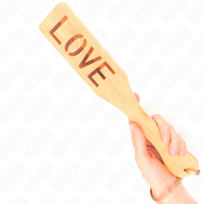 Kink Impact & Touch-Bamboo Palette Word Love 32 X 5.5 cm · BDSM-Zubehör