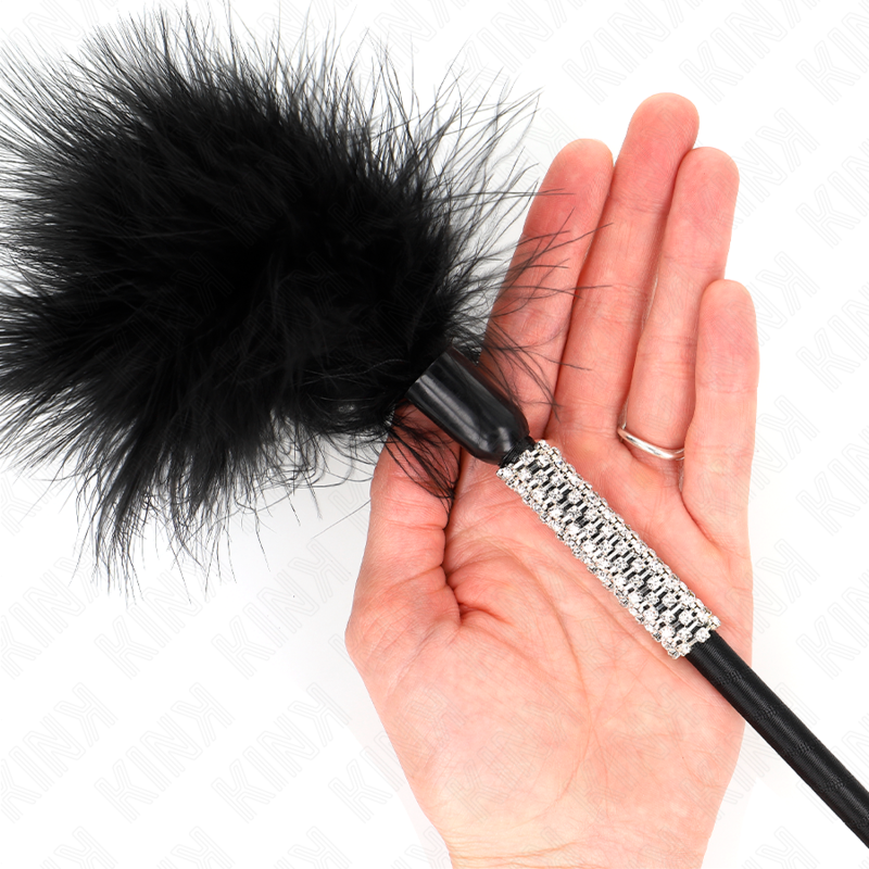 Kink Impact & Touch-Handfeder mit Strass 50 cm · Bondage & Handschellen (Bild 3)