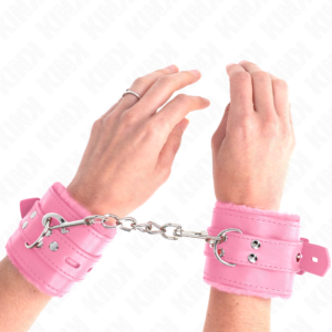 Kink Wrist Restraint-Handschellen für gepolsterte Manschetten mit Rosa · Bondage & Handschellen