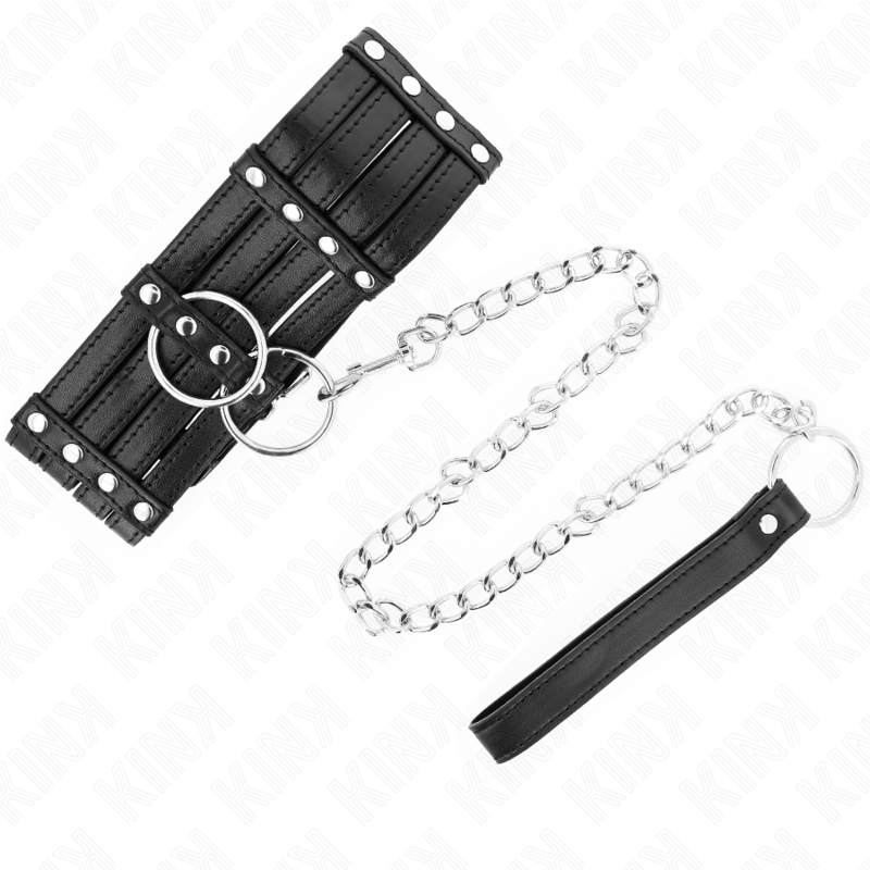 Kink Collar & Gag-Halskette Gürtel 65 cm Unter Einstellbarer Stil · Bondage & Handschellen (Bild 5)