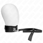 Kink Collar & Gag-Halskette mit 116 cm Halskette mit silbernen Oberflächen · Bondage & Handschellen