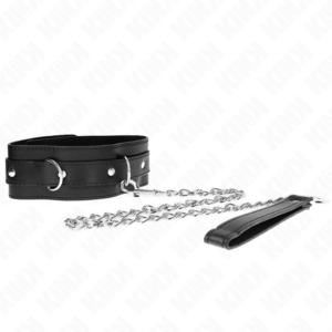 Kink Collar & Gag-Halskette mit Armband 65 cm mit Harness Schwarz 54 X 4.5 cm · Bondage & Handschellen (Bild 5)