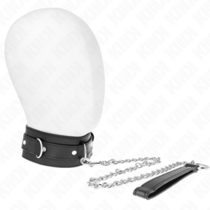 Kink Collar & Gag-Halskette mit Armband 65 cm mit Harness Schwarz 54 X 4.5 cm · Bondage & Handschellen