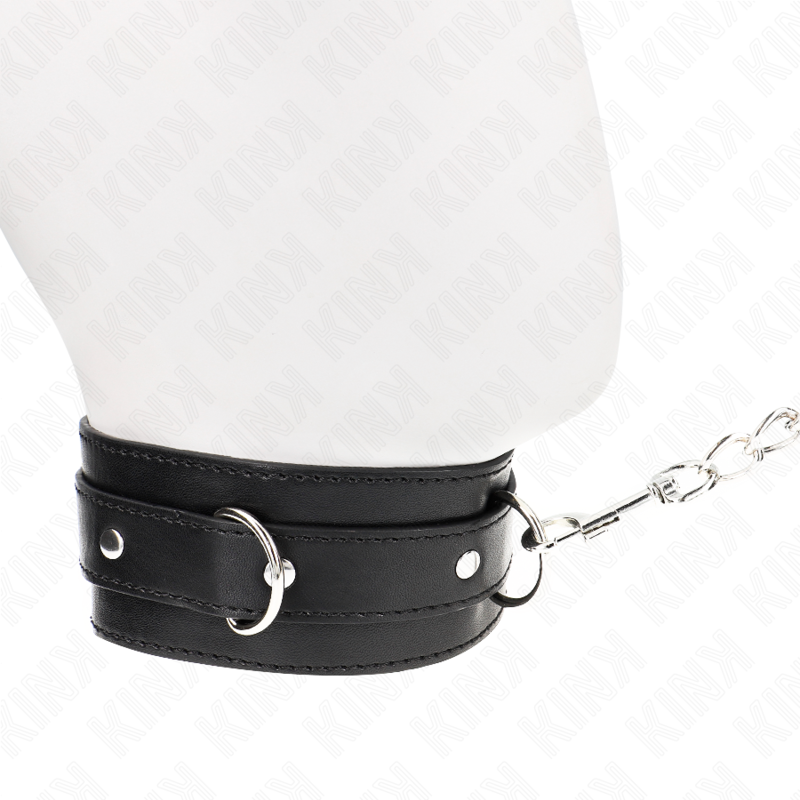 Kink Collar & Gag-Halskette mit Armband 65 cm mit Harness Schwarz 54 X 4.5 cm · Bondage & Handschellen (Bild 3)